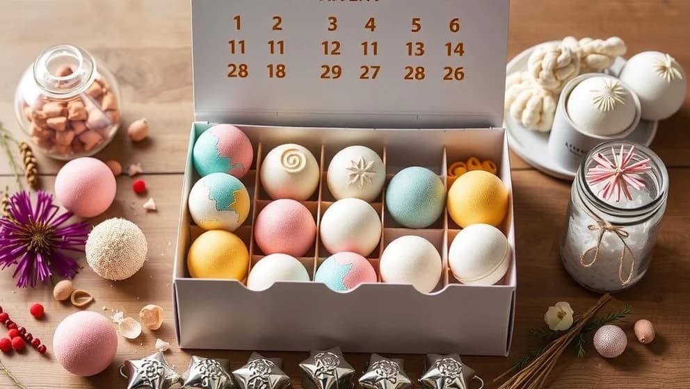 Adventskalender badbomber som dina gäster älskar