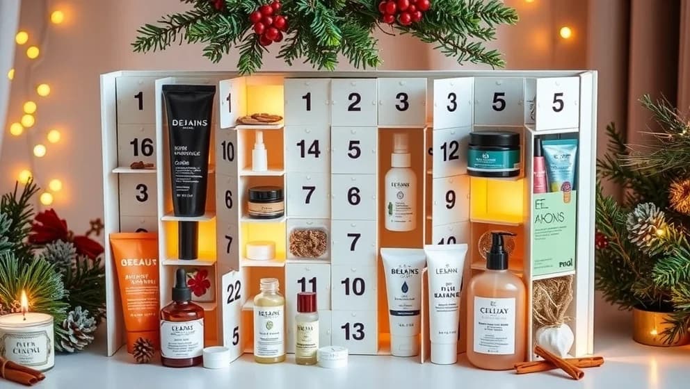 Adventskalender hudvård för vinteröverkänslig hud