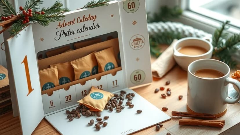 Adventskalender kaffe för varje dag i december